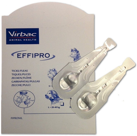 Virbac EFFIPRO Spot-On XL Pies 40-60kg Krople na kleszcze 1szt.