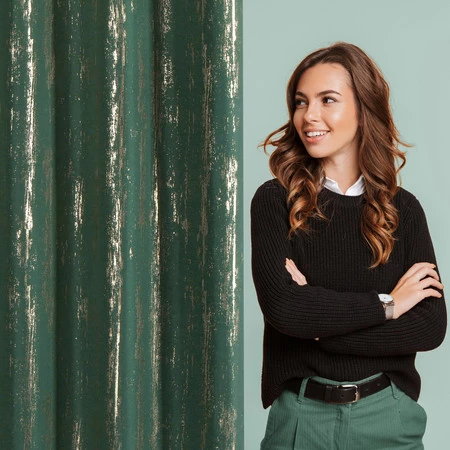 ZASŁONA GOTOWA LIBI 140 X 250 CM ZIELONY