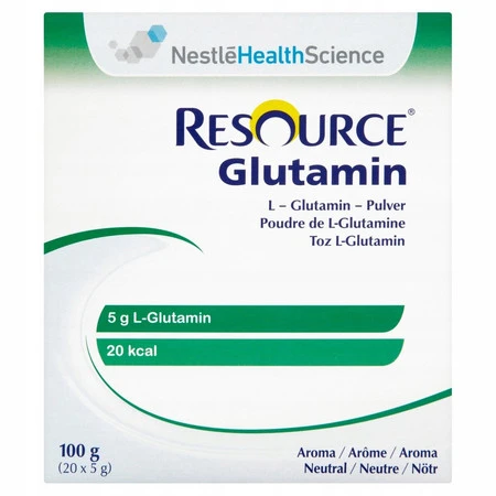 Resource Glutamin Dieta cząstkowa w proszku smak neutralny 20 x 5 g