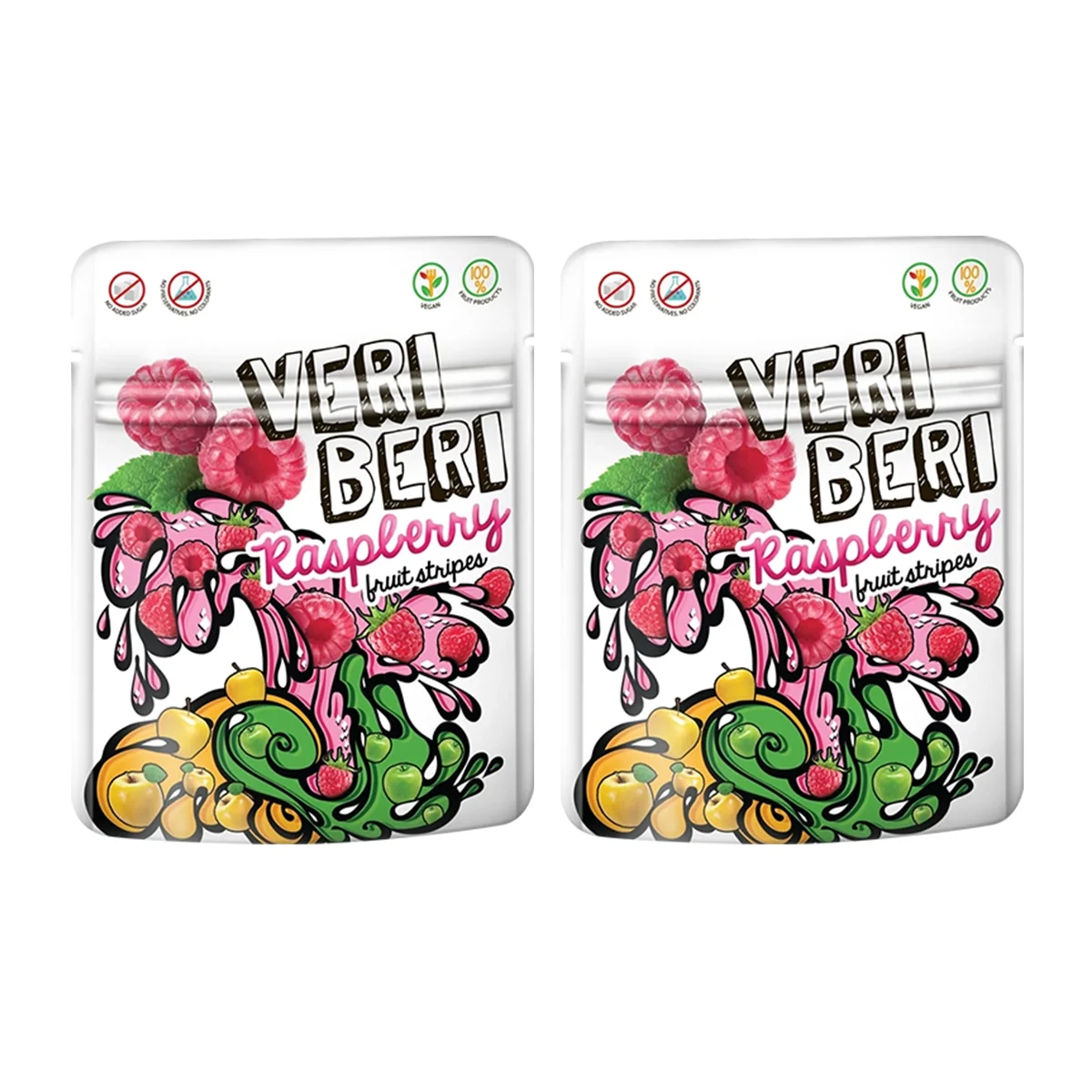 Zestaw 2x Veri Beri Bezglutenowe żelki malina 50 g - Nabea.pl