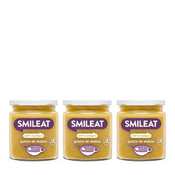 Zestaw: 3x Smileat, BIO Słoiczek z gulaszem z fasoli 6m+, 230 g