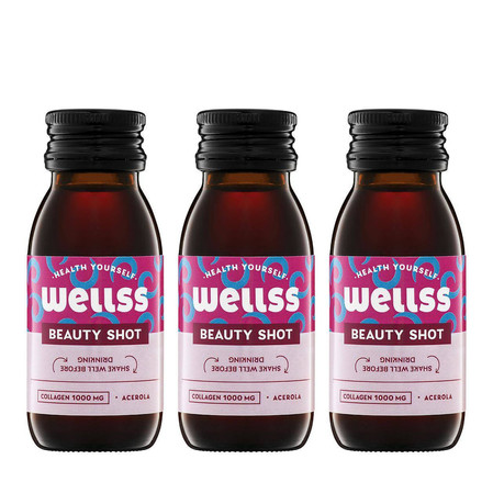 Zestaw: 3x Wellss Shot Beauty 60 ml
