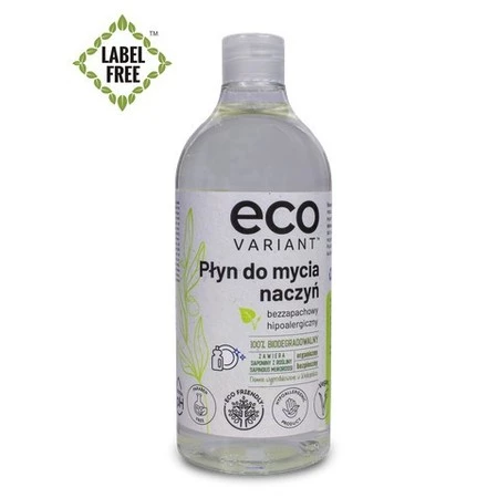 EcoVariant Płyn Do Mycia Naczyń bezzapachowy 750ml