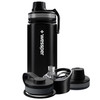 Wessper Butelka termiczna termos THERMOSTEEL czarna 500ml 