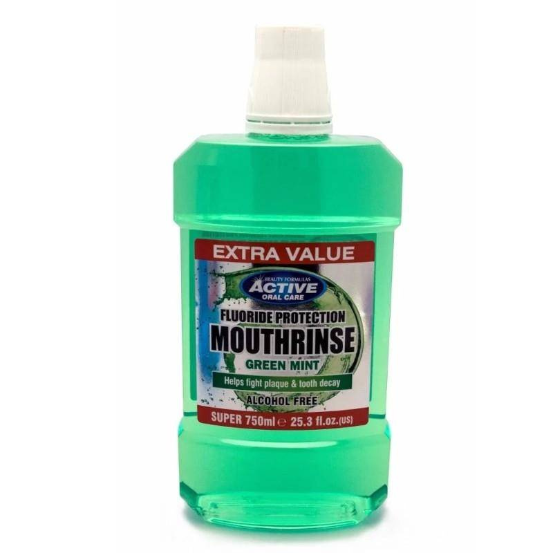 Active Alcohol Free Mounthwash płyn do płukania jamy ustnej bez alkoholu z zieloną miętą 750ml