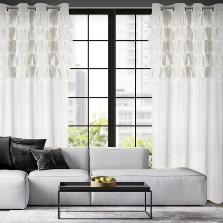 ZASŁONA GOTOWA AURA 140 X 250 CM BIAŁY