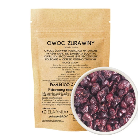 Żurawina owoc 50g ZIELARZPOLSKI.PL