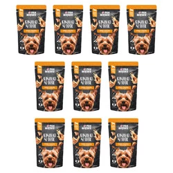 Zestaw 10x Pan Mięsko Karma mokra dla psa Kawałki w sosie Indyk z kaczką pies dorosły 150g