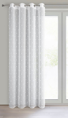 FIRANA GOTOWA SARA 140 X 250 CM BIAŁY
