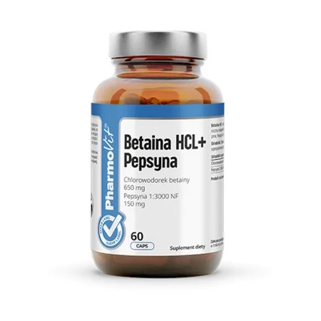 PHARMOVIT BETAINA + PEPSYNA BEZGLUTENOWA 60 KAPS.
