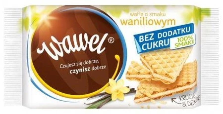 Wafle waniliowe bez dodatku cukru 110g WAWEL