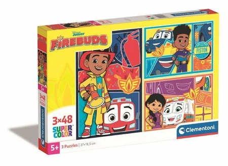 Clementoni Puzzle 3x48el Disney Firebuds 25283