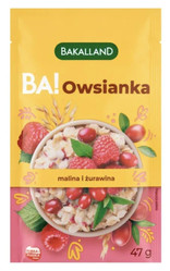 Bakalland Ba! Owsianka z maliną i żurawiną 47g