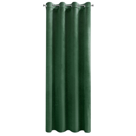 ZASŁONA GOTOWA D91 ROSA 140 X 250 CM CIEMNOZIELONY