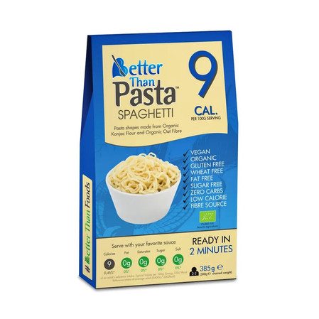 Zestaw 3x MAKARON (KONJAC TYPU NOODLE SPAGHETTI) BEZGLUTENOWY BIO 385 g - BETTER THAN FOODS