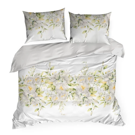 Komplet pościeli satynowej Spring 22, 220 x 200 cm, Biały