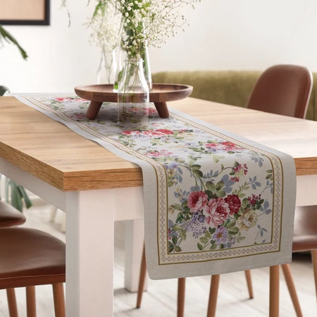 Obrus gobelinowy szerokość: 40 cm, długość: 100 cm, kolor: naturalny