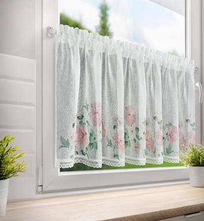 FIRANA GOTOWA ASTEJA NA TAŚMIE 150 X 60 CM BIAŁY