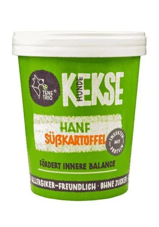 Tenetrio Hundekekse Hanf - ciasteczka z owadami, konopiami i batatami (200g)