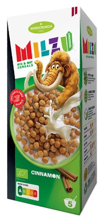 NORDCRUNCH (MILZU) KULKI PROTEINOWE CYNAMONOWE BIO 150 g