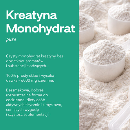 Zestaw Intenson Kreatyna: 1x Monohydrat 255g pure, 1x Monohydrat smak mango-marakuja 260g i 1x Monohydrat smak truskawka-arbuz 260g