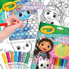 Crayola Kolorowanka dla dzieci z łamigłówkami i flamastrami Koci Domek Gabi 3+