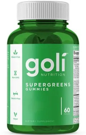 GOLI NUTRITION SuperGreens Kompleks witamin i minerałów 60 żelek