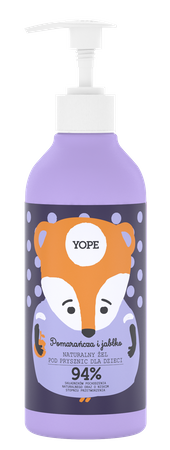 Yope - Naturalny żel pod prysznic dla dzieci Pomarańcza & Jabłko 400ml