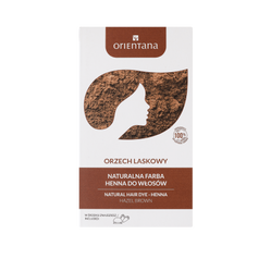 Orientana − Naturalna farba do włosów długich. Bio Henna Orzech Laskowy − 100 g