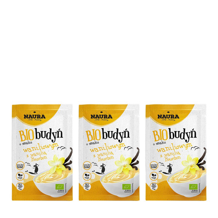 Zestaw: 3x Budyń o smaku waniliowym BIO 38 g
