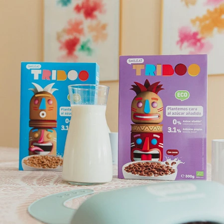 Smileat Triboo, BIO Płatki Śniadaniowe, kakaowe, 300g