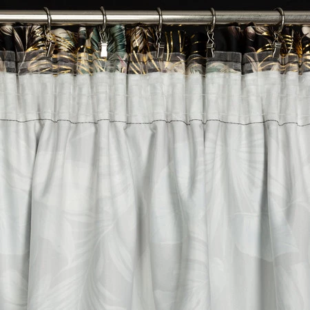 ZASŁONA GOTOWA MAROKO NA TAŚMIE 140 X 270 CM CZARNY