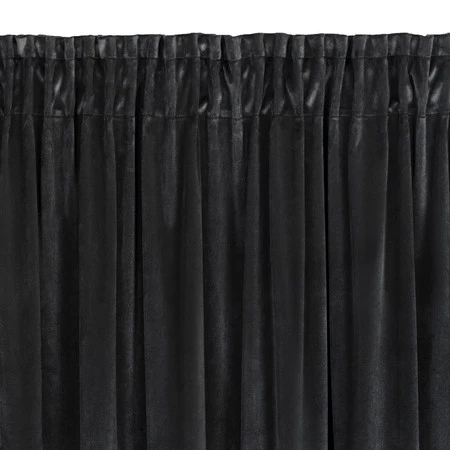 ZASŁONA GOTOWA MARION 2 NA TAŚMIE 140 X 270 CM CZARNY