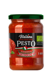 VITALIANA PESTO Z SUSZONYCH POMIDORÓW BIO 140 g