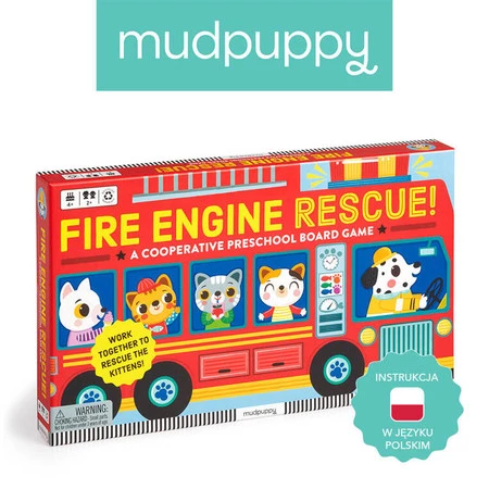 Mudpuppy Gra planszowa Straż pożarna na ratunek! 4+
