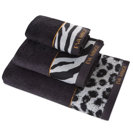 Ręcznik Eva 22 50 x 90 cm, Czarny