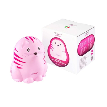 VITAMMY GATTINO A1503 Pink Inhalator dla dzieci w wesołym kształcie kotka