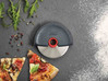 JJ - Nóż do pizzy Disc, grafitowy