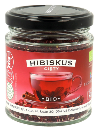 PIĘĆ PRZEMIAN Hibiskus cięty bezglutenowy BIO 90g