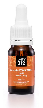 Labs212 Vitamin D3 + K2MK7 Liquid 10 ml