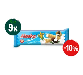 Zestaw: 9x Rurki kukurydziane z kremem kokosowym BEZGL. 18 g