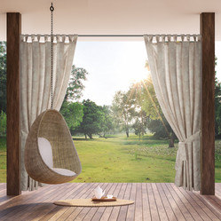 Zasłona gotowa Garden 15 na Szelkach 155 x 220 cm, Pudrowy