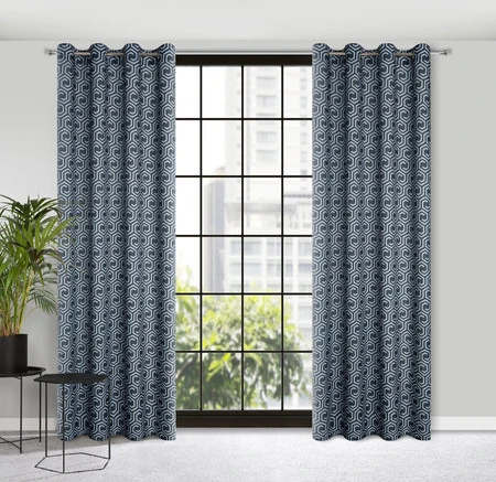 ZASŁONA GOTOWA D91 JULIET 140 X 250 CM GRAFITOWY