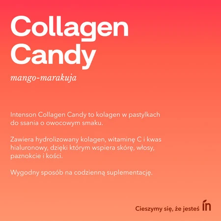 Intenson Collagen Candy 60 tabl. smak mango i marakuia