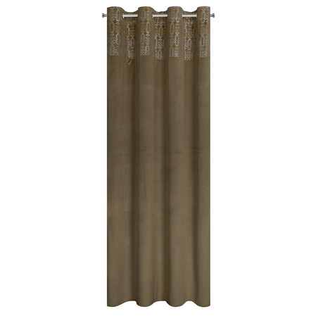 ZASŁONA GOTOWA LIZA 140 X 250 CM JASNOBRĄZOWY