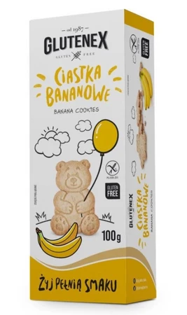 GLUTENEX CIASTKA BANANOWE BEZGLUTENOWE 100 g