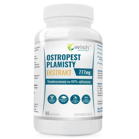 Wish Ostropest Plamisty Ekstrakt 77 mg - 90 kaps.