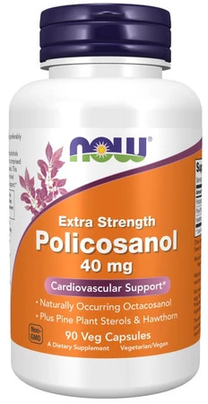 NOW FOODS Polikosanol Extra Strength 40 mg (90 kaps.)