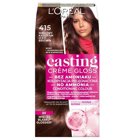 Casting Creme Gloss farba do włosów 415 Mroźny Kasztan