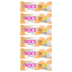 Zestaw 6x N!CK'S Nicks Protein Wafer Orange Proteinowy Wafelek Pomarańczowy bez cukru 40g